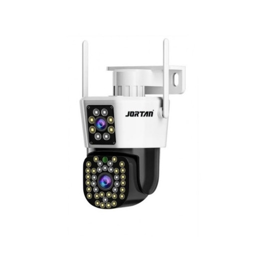 IP Διπλή Κάμερα Παρακολούθησης Wi-Fi 1080p IP66 Αδιάβροχη με Φακό 3.6mm Jortan JT-8293 Λευκή-Μαύρη