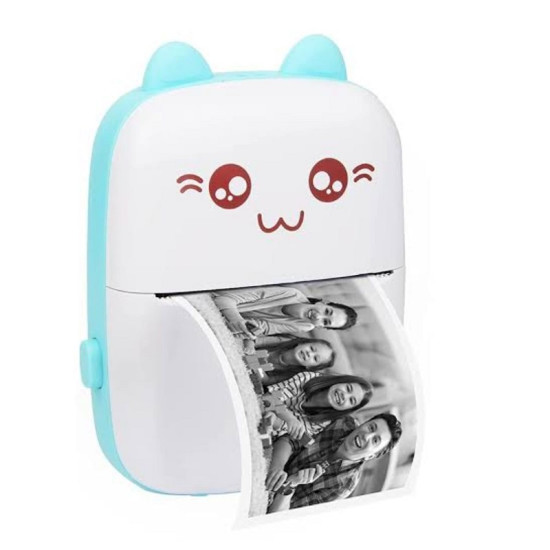 Μίνι θερμικός εκτυπωτής με Bluetooth Mini Printer λευκό – ροζ