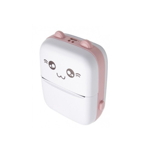 Μίνι θερμικός εκτυπωτής με Bluetooth Mini Printer λευκό – ροζ