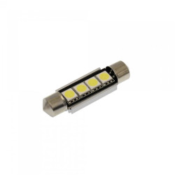 C5W LED Canbus πλαφονιέρας (σωλήνας) 41mm 4 SMD ψυχρό λευκό 12V 6000K 1 τεμ. ΟΕΜ