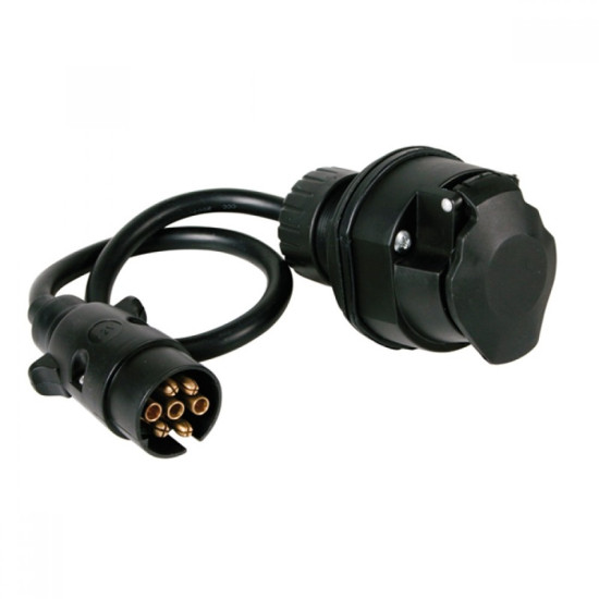 Αντάπτορας Κοτσαδόρου 7-13 Φις Mε Kαλώδιο 40cm - ΟΕΜ