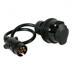 Αντάπτορας Κοτσαδόρου 7-13 Φις Mε Kαλώδιο 40cm - ΟΕΜ