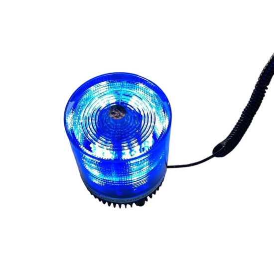 Φάρος Led Αστυνομίας Μπλε 12 Volt Dc Με Μαγνήτη Strobe – ΟΕΜ