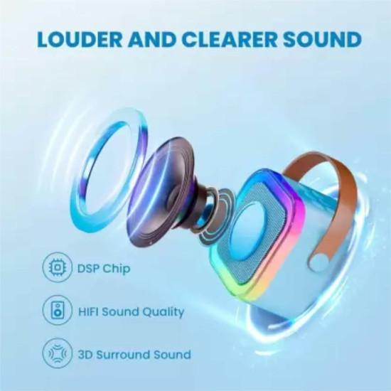 Ασύρματο Ηχείο Bluetooth με μικρόφωνο Karaoke K12 Μπλε