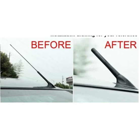 Κεραία Αυτοκινήτου Universal Αλουμινίου Μαύρη 18 εκ. 2002379