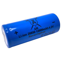 Eπαναφορτιζόμενη μπαταρία τύπου Li-ion 26650 12000mAh 4.2 V 