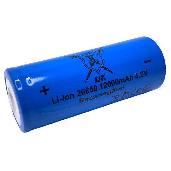 Eπαναφορτιζόμενη μπαταρία τύπου Li-ion 26650 12000mAh 4.2 V 