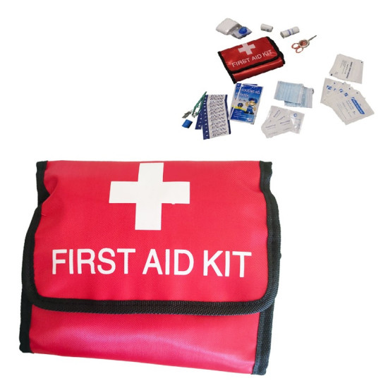 Φαρμακείο – τσαντάκι πρώτων βοηθειών γεμάτο, 8919 – 21x15cm
