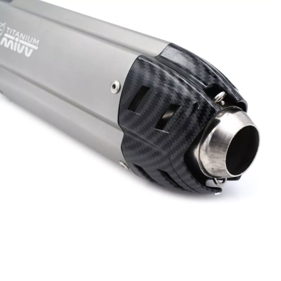 Τελικό Εξάτμισης 37-53mm Ανοξείδωτο Ατσάλι με Carbon τύπου MIVV ΟΕΜ