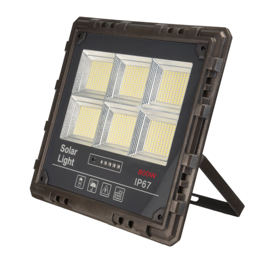 Ηλιακός Προβολέας LED 800W Λευκό 6000K με Τηλεχειριστήριο - Jortan
