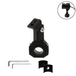Ρυθμιζόμενη βάση με προέκταση για τιμόνι/κάγκελα μοτοσυκλέτας για προβολείς μαύρη 53431 OEM
