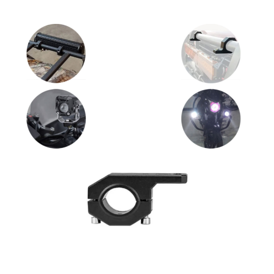 Ρυθμιζόμενη βάση με προέκταση για τιμόνι/κάγκελα μοτοσυκλέτας για προβολείς μαύρη 53430 OEM