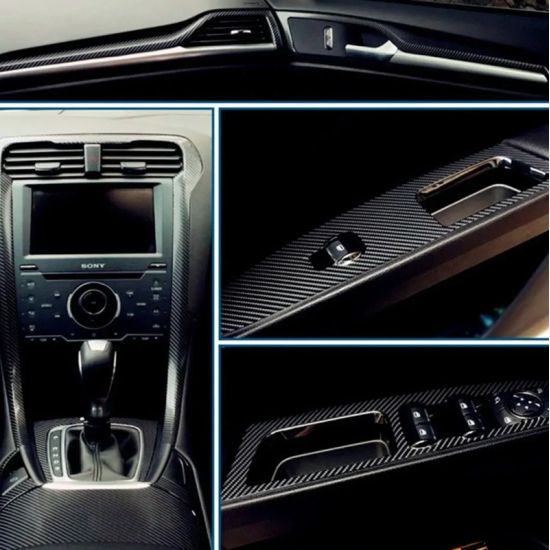 Διακοσμητική αυτοκόλλητη ταινία 4D Carbon 50x200cm Carsun CD-106