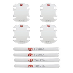 Προστατευτικά Πόρτας Αυτοκινήτου Διάφανα Σετ 8τμχ TOYOTA - ΟΕΜ