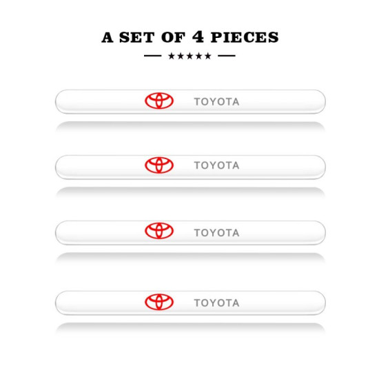 Προστατευτικά Πόρτας Αυτοκινήτου Διάφανα Σετ 8τμχ TOYOTA - ΟΕΜ