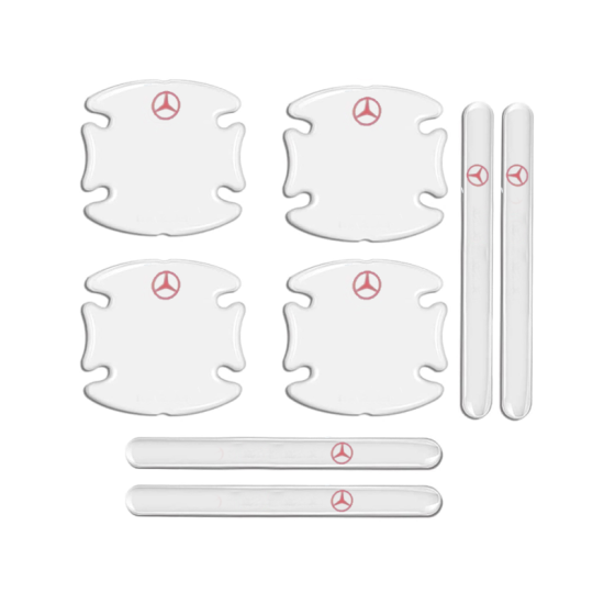 Προστατευτικά Πόρτας Αυτοκινήτου Διάφανα Σετ 8τμχ MERCEDES - ΟΕΜ