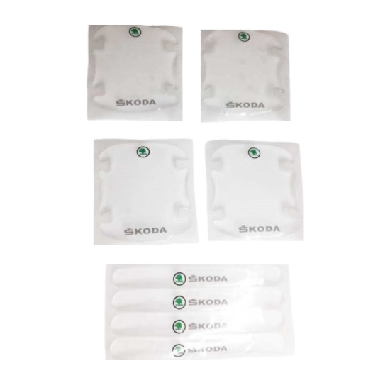 Προστατευτικά Πόρτας Αυτοκινήτου Διάφανα Σετ 8τμχ SKODA - ΟΕΜ15