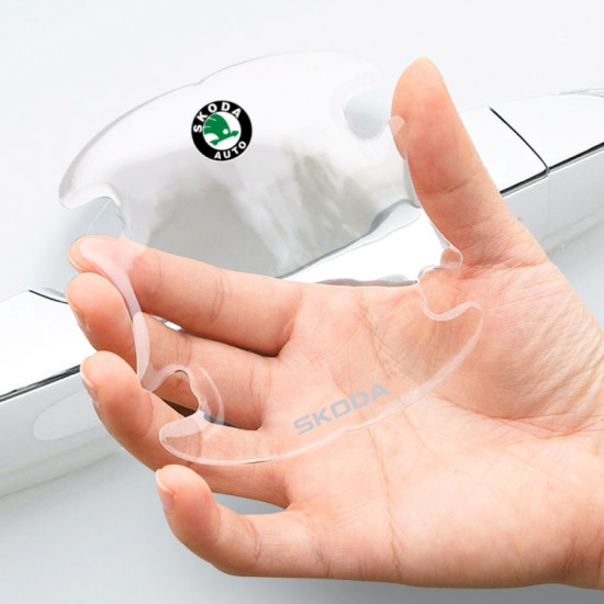 Προστατευτικά Πόρτας Αυτοκινήτου Διάφανα Σετ 8τμχ SKODA - ΟΕΜ15