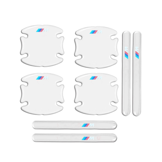 Προστατευτικά Πόρτας Αυτοκινήτου Διάφανα Σετ 8τμχ M BMW- ΟΕΜ