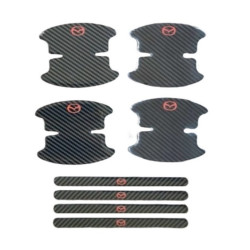 Προστατευτικά Πόρτας Αυτοκινήτου Carbon Μαύρα Σετ 8τμχ MAZDA - ΟΕΜ