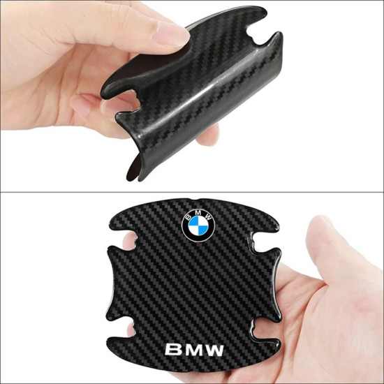 Προστατευτικά Πόρτας Αυτοκινήτου Carbon Μαύρα Σετ 8τμχ BMW - ΟΕΜ