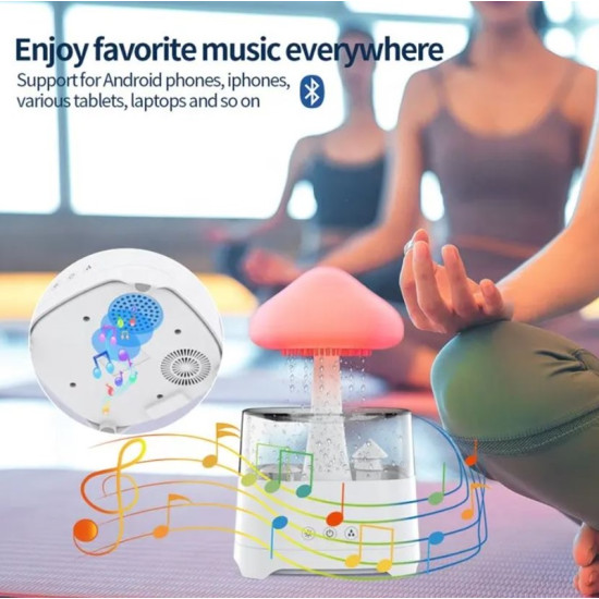 Συσκευή Αρωματοθεραπείας Με Ηχείο Bluetooth & Led Φωτιστικό - ΟΕΜ