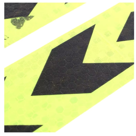 Ανακλαστική Ταινία Αυτοκόλλητη βελάκια Κίτρινη Φωσφοριζέ – 39,5 x 5 cm – ΟΕΜ