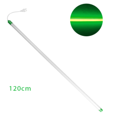 Led Πλαστική Μπάρα Τύπου Φθορίου με Πρίζα AC 220V 18W 1.20cm σε Πράσινο Χρώμα - ΟΕΜ