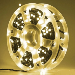 Αδιάβροχα Χριστουγεννιάτικα 240 LED λαμπάκια IP44 50μ 4 προγράμματα σε καρούλι BX-049 Θερμό χρώμα