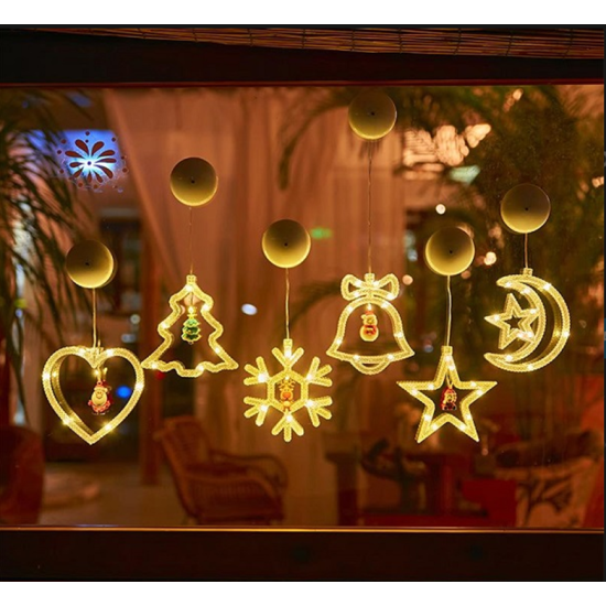 Φωτιζόμενα Χριστουγεννιάτικα διακοσμητικά με μινιατούρα 1 Τεμ. BX-031