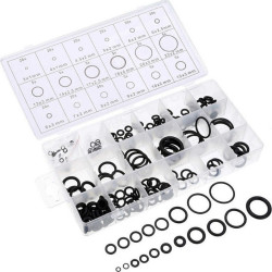 Σετ Λαστιχάκια O-Ring Μαύρο 225τμχ-OEM