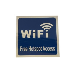 Αυτοκόλλητη πινακίδα αλουμινίου σήμανσης Free WiFi AMS-0015-101