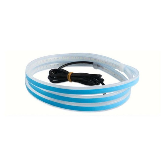 Led ταινία για καπό και φανάρια αυτοκινήτου φώτα ημέρας 1.50cm ψυχρό λευκό παλλόμενο - OEM