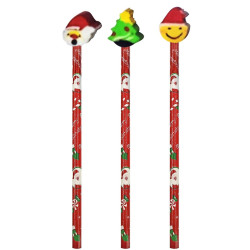 Μολύβια με Γόμα Xmas 3 τεμ Xmasfest 1132612