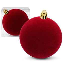 Μπάλα Γίγας Βελούδινη Μπορντώ ø20cm Xmasfest 1134116