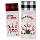 Θήκη Κρασιού Λινάτσα Xmas 37x14cm Xmasfest 1134228