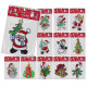 Αυτοκόλλητα Gelly Xmas Σχέδια Καρ=25x15cm Xmasfest 113552