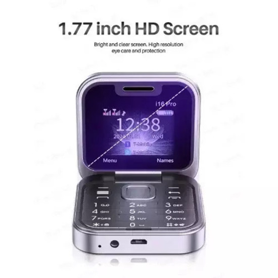 Μίνι Κινητό Tηλέφωνο Πτυσσόμενο Andowl P9 PRO Flip – Μαύρο