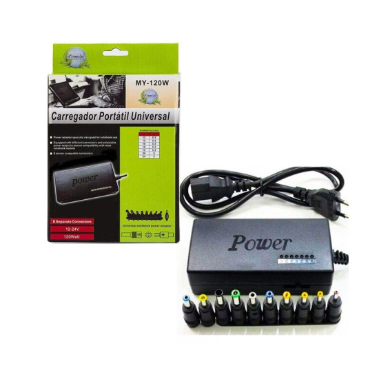 Universal φορτιστής 120W 12 / 24V AC / DC για laptop MY-120W