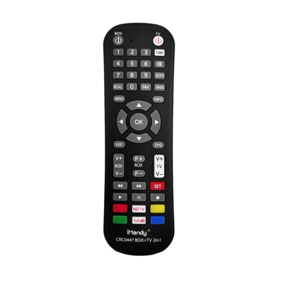 Universal Τηλεχειριστήριο Τηλεοράσεων και TV Box iHandy CRC0447 Μαύρο