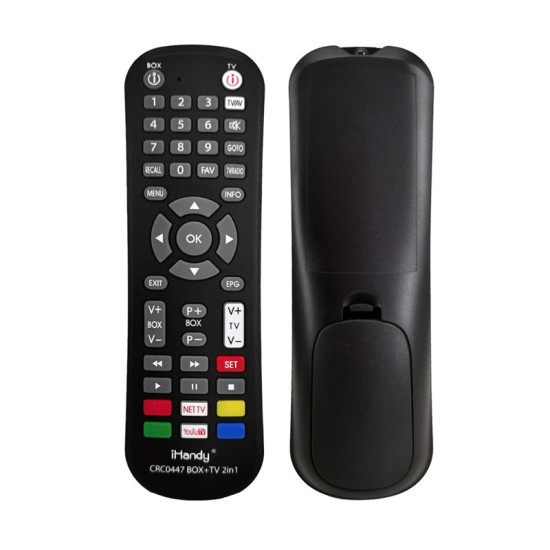 Universal Τηλεχειριστήριο Τηλεοράσεων και TV Box iHandy CRC0447 Μαύρο