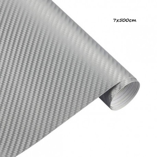 Αυτοκόλλητη προστατευτική λωρίδα αυτοκινήτου 2τεμ. 7x500cm γκρι carbon – ΟΕΜ