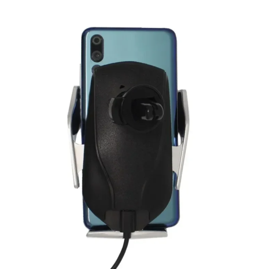 Βάση Κινητού Αυτοκινήτου Smart Sensor R1 E με Κλιπ, σε ασημί χρώμα