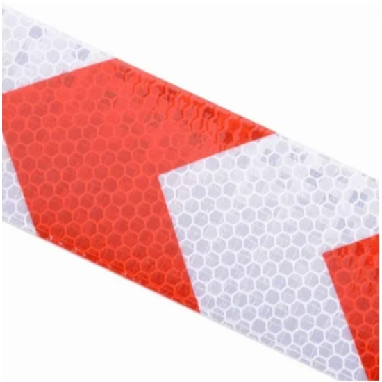 Αυτοκόλλητη Aνακλαστική Tαινία 50mm*5m Ασημί Κόκκινο