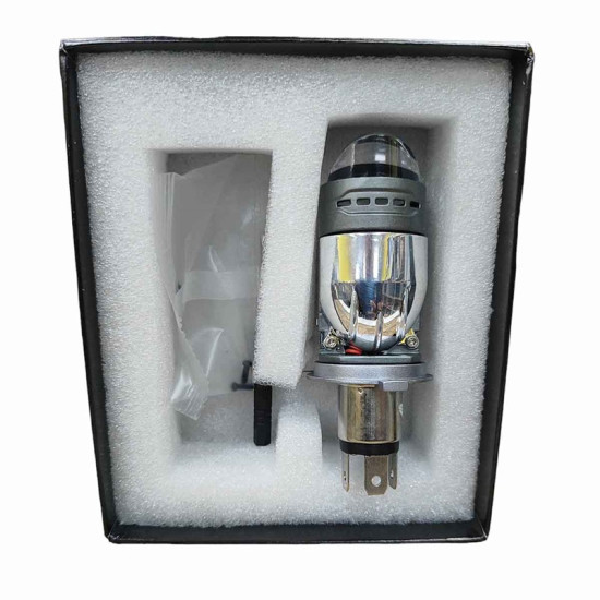 H4 LED Με Προτζέκτορα 12V 43W 4300LM 6500k IP68