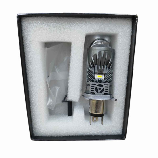 H4 LED Με Προτζέκτορα 12V 43W 4300LM 6500k IP68