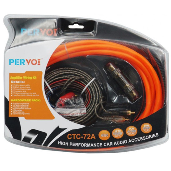 Σετ Καλωδίων Ενισχυτή Αυτοκινήτου CTC72A έως 1000W PerVoi