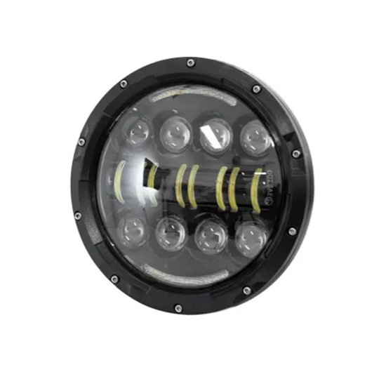 Στρογγυλός αδιάβροχος προβολέας αυτοκινήτου 7” LED 40W 12-24V με βύσμα H4 ψυχρό λευκό – πορτοκαλί Στρογγυλός αδιάβροχος προβολέας αυτοκινήτου 7” LED 40W 12-24V με βύσμα H4 ψυχρό λευκό – πορτοκαλί