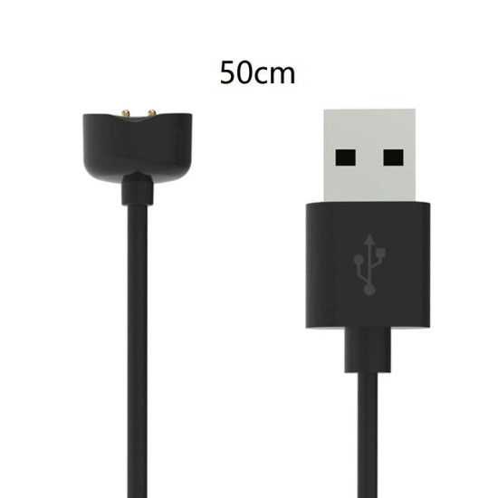 Καλώδιο Φόρτισης USB Charging Cable Leewello Μαύρο (Mi Band 5 / Mi Band 6 / Mi Band 7) Μαύρο