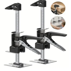 Μεταλλικά εργαλεία ανύψωσης 2 τεμάχια 30cm – ασημί/μαύρο